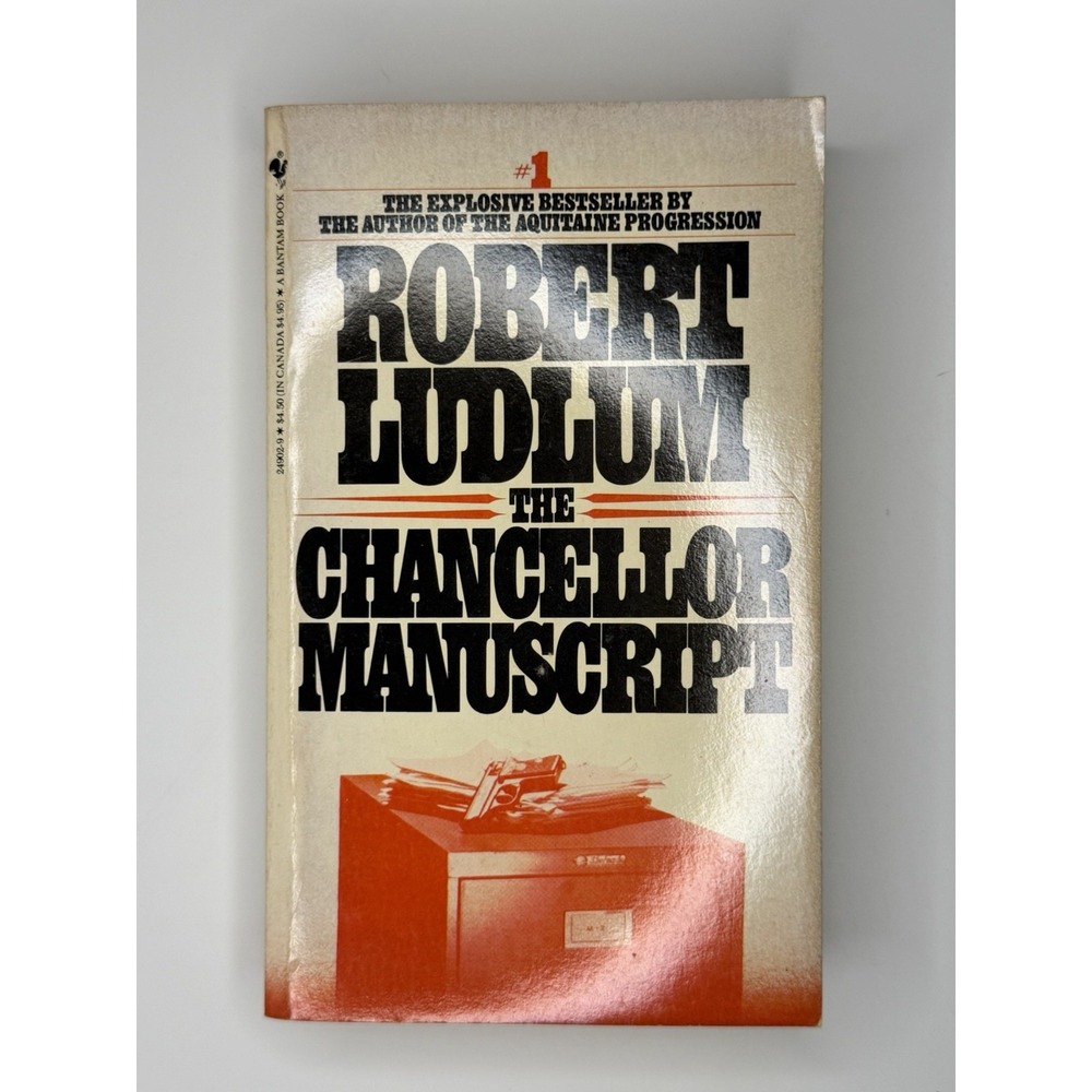 The Chancellor Manuscript, Robert Ludlum, Bantam Thriller Vintage *Read*